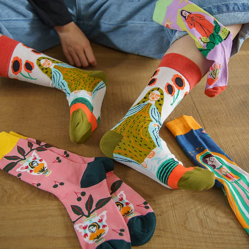 Autumn/Winter Couples Skateboard Sox Creative Abstract Art Harajuku Hip Hop Streets Tide Socks Colorful Funny Socks Skarpetki
Autumn/Winter Couples Skateboard Sox Creative Abstract Art Harajuku Hip Hop Streets Tide Socks Colorful Funny Socks Skarpetki