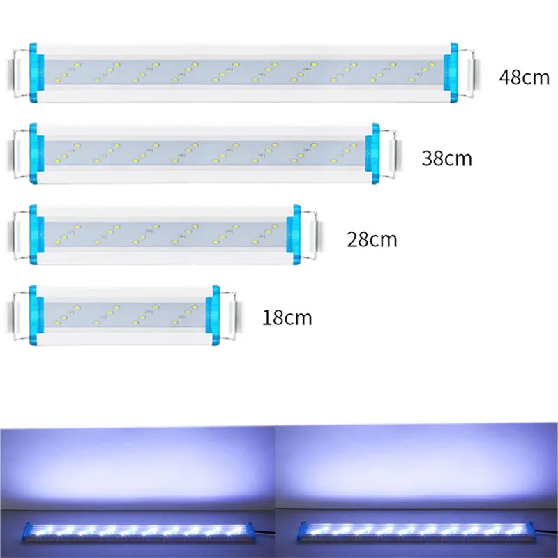 Aquarium light 18-48CM Blue White Fish Tank Light Waterproof Extensible Clip Freshwater Coral Plant Grow Lamp EU/US Plug 90-260V
Aquarium light 18-48CM Blue White Fish Tank Light Waterproof Extensible Clip Freshwater Coral Plant Grow Lamp EU/US Plug 90-260V