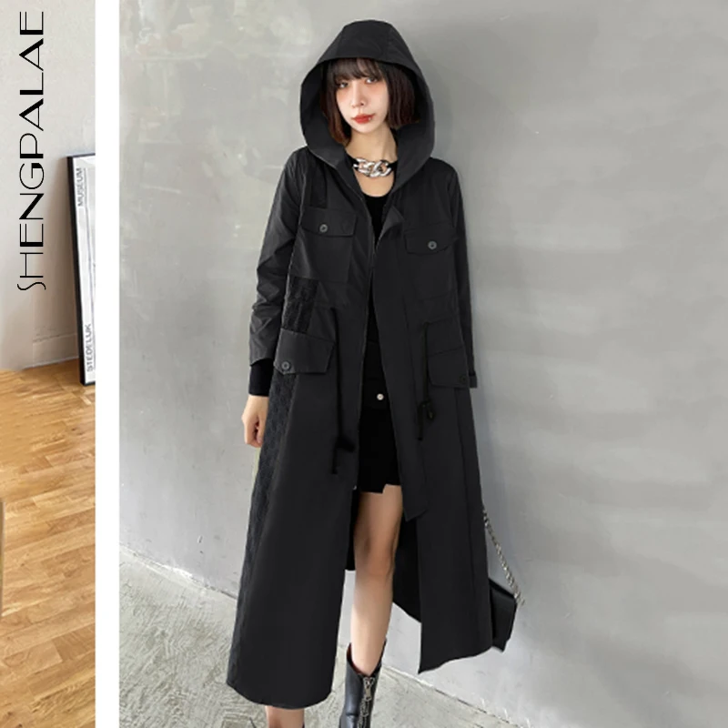 SHENGPALAE Fashion Solid Color Trench Coat Women's Autumn 2021 New Hooded Loose Thin Zipper Long Sleeve Windbreaker Female Tide
SHENGPALAE Fashion Solid Color Trench Coat Women's Autumn 2021 New Hooded Loose Thin Zipper Long Sleeve Windbreaker Female Tide