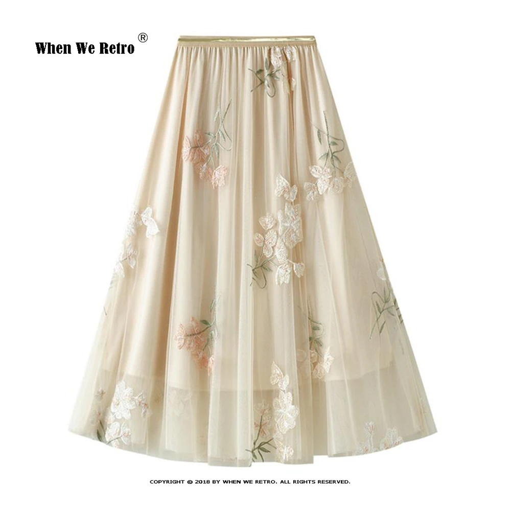Flower Embroidery Skirt Summer Princess Tulle Skirts Womens Mesh A-line Saia Female Jupe Tutu Skirts Faldas Mujer VD2076
Flower Embroidery Skirt Summer Princess Tulle Skirts Womens Mesh A-line Saia Female Jupe Tutu Skirts Faldas Mujer VD2076