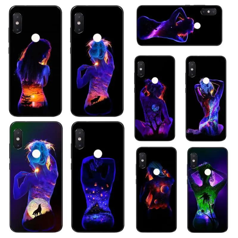 Fluorescent body painting Phone Case For Xiaomi Mi8 9 10 9T 5 6 A1 A2Lite 9SE 8SE Mi8lite Mix2 Max3 F1
Fluorescent body painting Phone Case For Xiaomi Mi8 9 10 9T 5 6 A1 A2Lite 9SE 8SE Mi8lite Mix2 Max3 F1