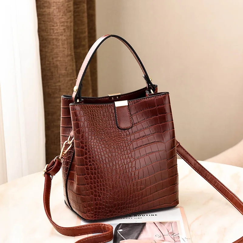 Women Crocodile Pattern Handbag Totes Ladies PU Leather Shoulder Messenger Sling Bags Hand Bags
Women Crocodile Pattern Handbag Totes Ladies PU Leather Shoulder Messenger Sling Bags Hand Bags