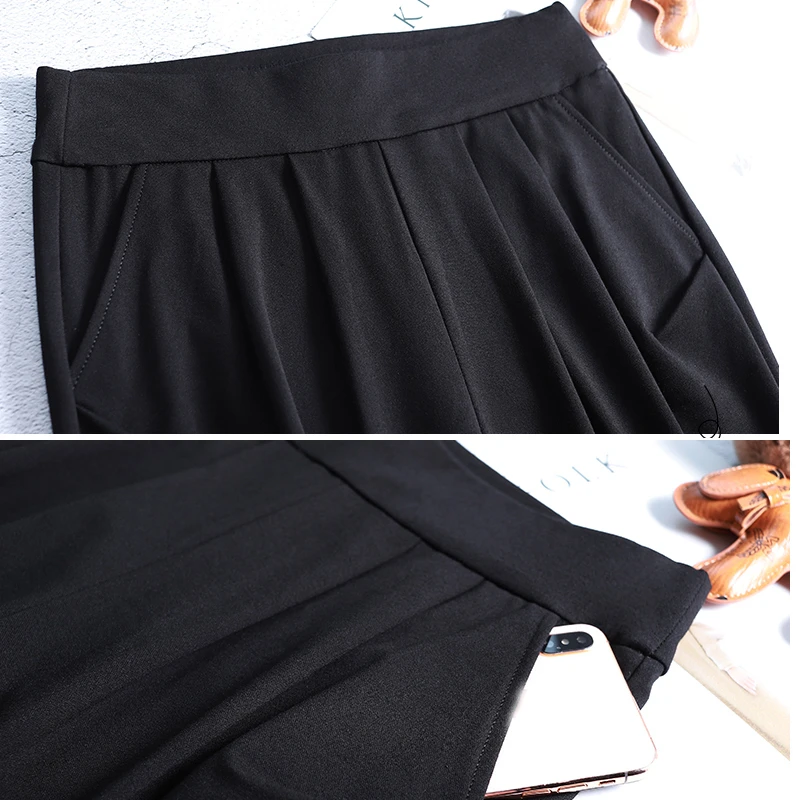 S-4XL Plus Size Women High Waist Long Pants 2020 New Office Ladies Loose Black Pencil Trousers Black Spring Summer Suit Pant
S-4XL Plus Size Women High Waist Long Pants 2020 New Office Ladies Loose Black Pencil Trousers Black Spring Summer Suit Pant