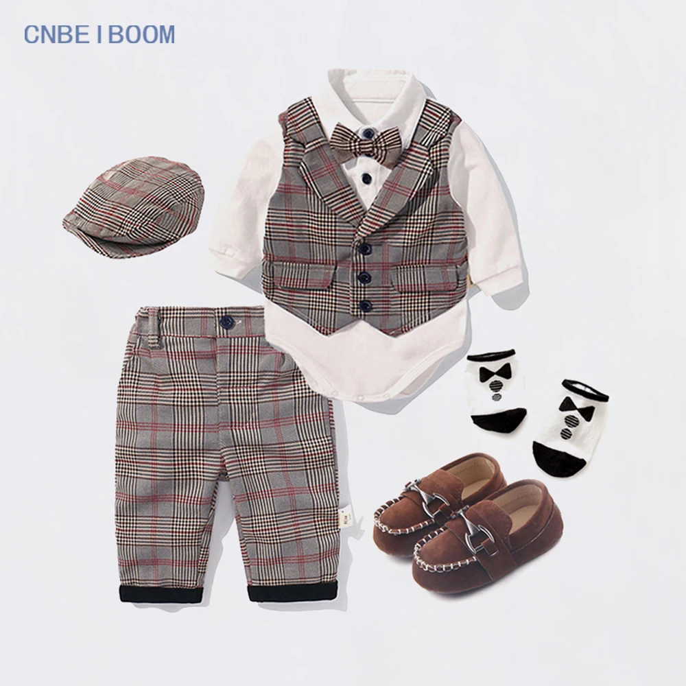 Baby Boys Clothing Set 2021 Spring Toddler Cotton Plaid Children Boy Clothes Suits 5pcs Birthday Party Costume Weddling Gift
Baby Boys Clothing Set 2021 Spring Toddler Cotton Plaid Children Boy Clothes Suits 5pcs Birthday Party Costume Weddling Gift