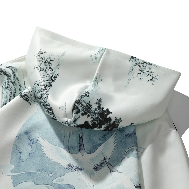 Chinese Style Crane Print Hooded Hoodies Men Women Clothes Streetwear Pullover Loose Tracksuits Couples Oversized Sweatshirt
Chinese Style Crane Print Hooded Hoodies Men Women Clothes Streetwear Pullover Loose Tracksuits Couples Oversized Sweatshirt