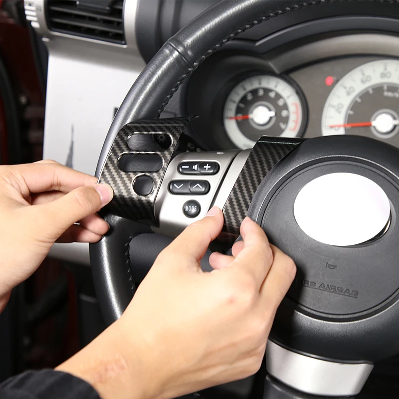 For Toyota FJ Cruiser 2007-2021 Car styling ABS Car Steering Wheel Decorative Frame Button Cover Stickers Interior Accessories
For Toyota FJ Cruiser 2007-2021 Car styling ABS Car Steering Wheel Decorative Frame Button Cover Stickers Interior Accessories