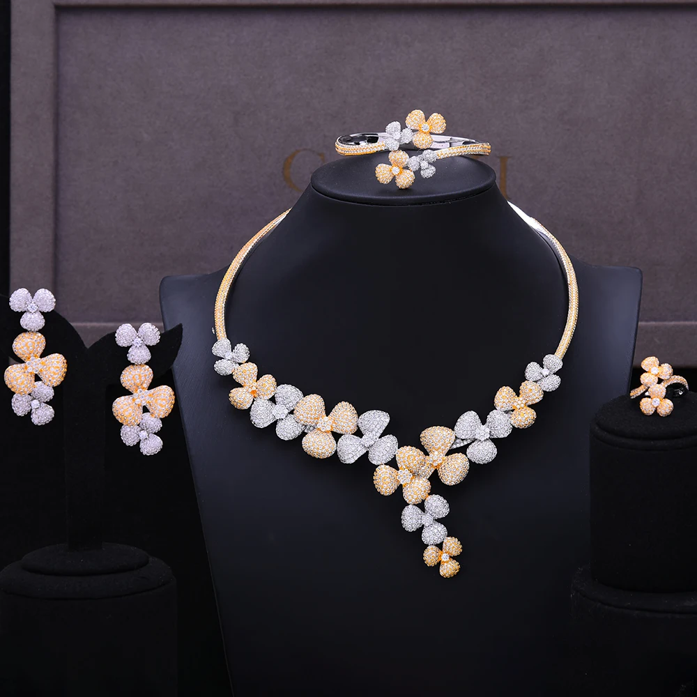 LARRAURI новый роскошный геометрический лист массивный ювелирный набор шармы для женщин Свадебное ожерелье с кубическим цирконием серьги Ювел...
LARRAURI новый роскошный геометрический лист массивный ювелирный набор шармы для женщин Свадебное ожерелье с кубическим цирконием серьги Ювел...