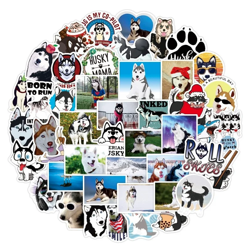 10/50pcs Cartoon Animal Husky Stickers Waterproof Cute Dog Stickers Skateboard Guitar Luggage Motorcycle Children Toy Stickers
10/50pcs Cartoon Animal Husky Stickers Waterproof Cute Dog Stickers Skateboard Guitar Luggage Motorcycle Children Toy Stickers