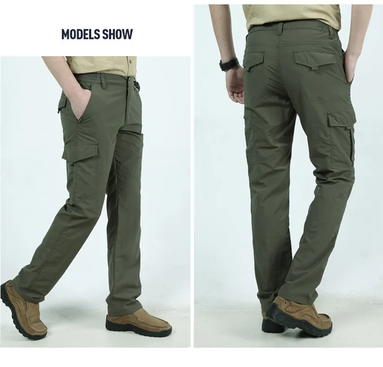 Men's Lightweight Tactical Pants Breathable Summer Casual Army Military Long Trousers Male Waterproof Quick Dry Cargo Pants 
Men's Lightweight Tactical Pants Breathable Summer Casual Army Military Long Trousers Male Waterproof Quick Dry Cargo Pants
