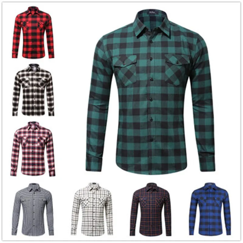 New shirts For Men 100% Cotton Plaid Shirt Men Long Sleeve Regular Casual Social by Business Top Quality Mens Dress Shirts
New shirts For Men 100% Cotton Plaid Shirt Men Long Sleeve Regular Casual Social by Business Top Quality Mens Dress Shirts