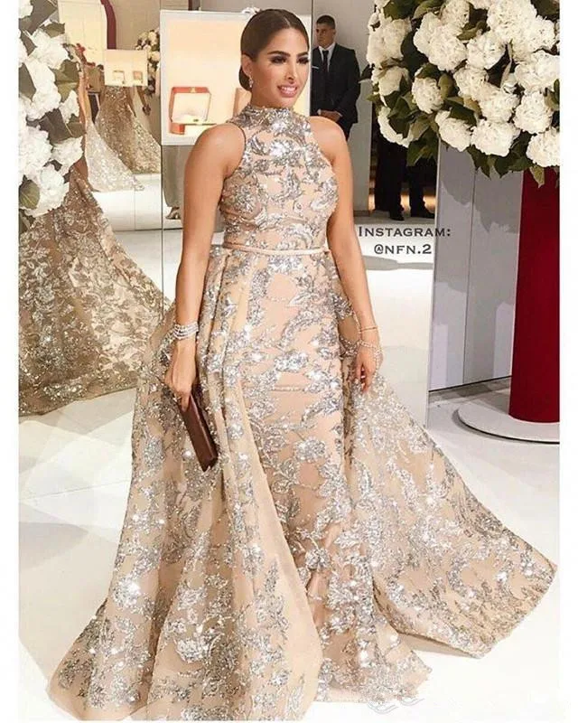 Champange Muslim Evening Dresses Mermaid High Collar Appliques Lace Dubai Saudi Arabic Long Evening Gown Prom Dress
Champange Muslim Evening Dresses Mermaid High Collar Appliques Lace Dubai Saudi Arabic Long Evening Gown Prom Dress