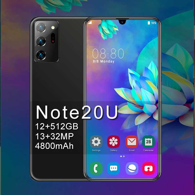 Note20U 6.5 Inch Android Smartphones 10-Core MTK-6889 12+512GB Universal 5G LET Cellphones Face ID Unlock Dual SIM Mobile Phone
Note20U 6.5 Inch Android Smartphones 10-Core MTK-6889 12+512GB Universal 5G LET Cellphones Face ID Unlock Dual SIM Mobile Phone