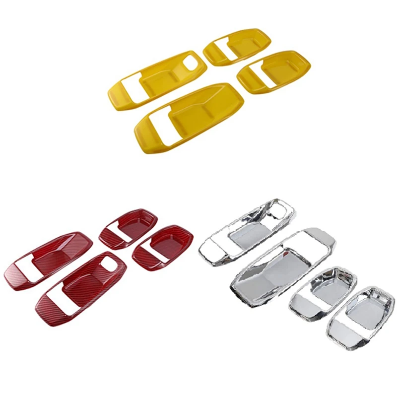 4PCS Car Interior Door Handle Bowl Cover Trim Frame for 2018-2021 Jeep Wrangler JL JLU JT 4-Door
4PCS Car Interior Door Handle Bowl Cover Trim Frame for 2018-2021 Jeep Wrangler JL JLU JT 4-Door