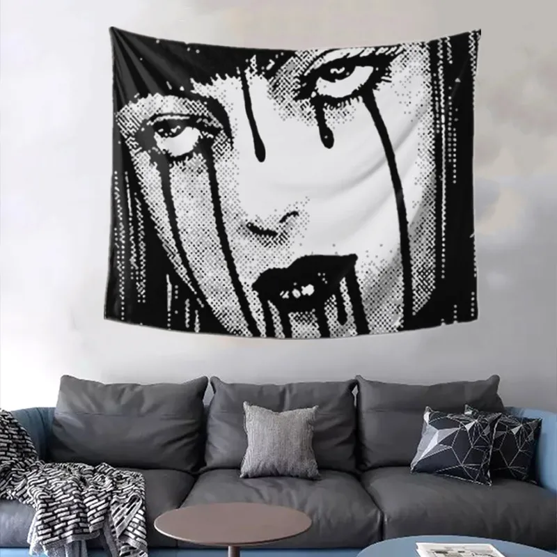 FFO Horror Hainging Tapestries Bloody Tears Tomie Junji Ito Anime Tapestry Blanket Bedspread Wall Cloth Polyester Picnic Mats
FFO Horror Hainging Tapestries Bloody Tears Tomie Junji Ito Anime Tapestry Blanket Bedspread Wall Cloth Polyester Picnic Mats