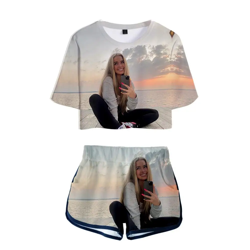 Addison-rae Women's/girl's Two-piece Sets Casual Summer 3D Addison-rae Pretty Suits Exposed Navel T Shirt+shorts 3D Print Short
Addison-rae Women's/girl's Two-piece Sets Casual Summer 3D Addison-rae Pretty Suits Exposed Navel T Shirt+shorts 3D Print Short