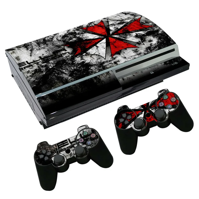 

Biohazard Umbrella Skin Sticker Decal for PS3 Fat PlayStation 3 Console and Controllers For PS3 Fat Skins Sticker Vinyl
