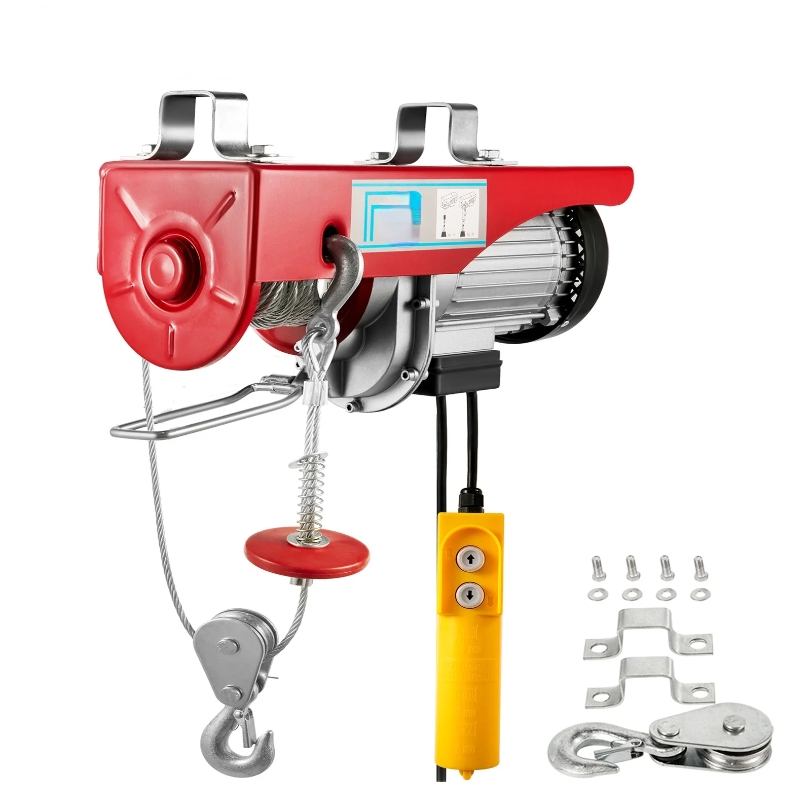 440 lbs 200 kg Electric Hoist Crane New Portable Lifter Overhead Garage Winch with Wired Remote Control and Limit Switch
440 lbs 200 kg Electric Hoist Crane New Portable Lifter Overhead Garage Winch with Wired Remote Control and Limit Switch