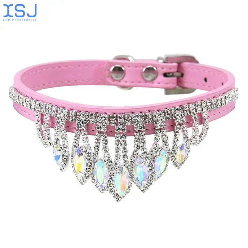Pu Rhinestone Puppy Cat Collars Adjustable Kitten Collar for Small Medium Dogs Cats Chihuahua Pug Yorkshire 
Pu Rhinestone Puppy Cat Collars Adjustable Kitten Collar for Small Medium Dogs Cats Chihuahua Pug Yorkshire