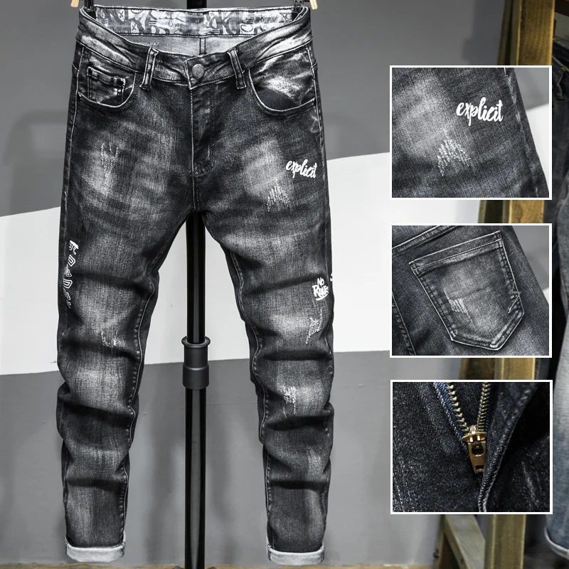 Men'S Pants Jeans For Men Denim Trousers Biker High Quality Male Slim Casual Designer Fashion Boys Hip Hop Streetwear
Men'S Pants Jeans For Men Denim Trousers Biker High Quality Male Slim Casual Designer Fashion Boys Hip Hop Streetwear