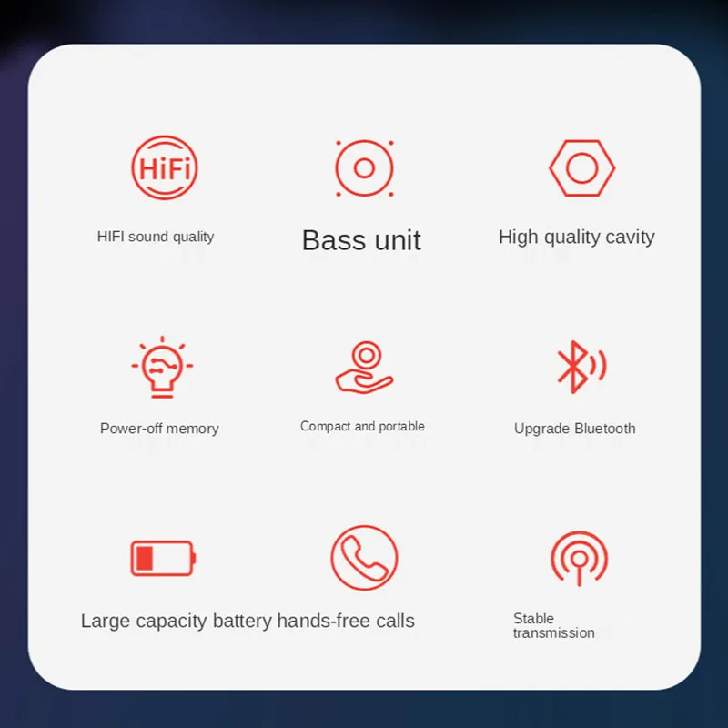 Portable Bluetooth Speaker Mini Wireless Speaker Hi-Fi Stereo Column Surround Subwoofer TWS Speaker PC Phone AUX TF USB Speaker
Portable Bluetooth Speaker Mini Wireless Speaker Hi-Fi Stereo Column Surround Subwoofer TWS Speaker PC Phone AUX TF USB Speaker