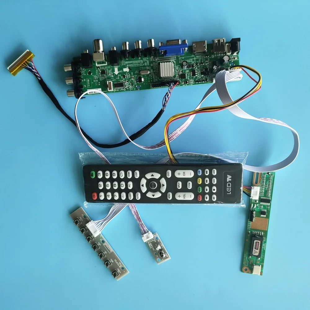 Kit For CLAA154WB03N/CLAA154WB03S 1 CCFL LCD 1280X800 TV VGA USB AV Digital HDMI 30pin Panel Controller board remote DVB-T 15.4"
Kit For CLAA154WB03N/CLAA154WB03S 1 CCFL LCD 1280X800 TV VGA USB AV Digital HDMI 30pin Panel Controller board remote DVB-T 15.4"