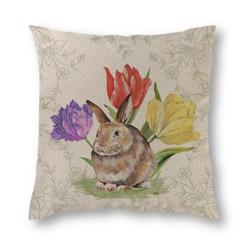 18'' Cute Rabbit Flower Pillow Cover Cotton Linen Pillow Case Home Decor Cushion Cover
18'' Cute Rabbit Flower Pillow Cover Cotton Linen Pillow Case Home Decor Cushion Cover