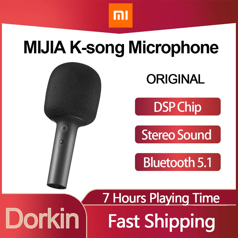 Микрофон Xiaomi Mijia с чипом Dsp, K-Song, стерео звуковой эффект, двойной дуэт, домашний KTV с девятью видами интересных звуковых эффектов
Микрофон Xiaomi Mijia с чипом Dsp, K-Song, стерео звуковой эффект, двойной дуэт, домашний KTV с девятью видами интересных звуковых эффектов