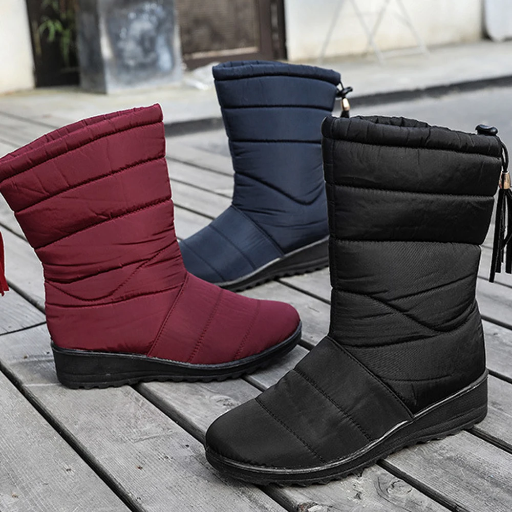 Woman Winter Snow Boots Warm Casual Shoes Waterproof Anti-skid Thick Warm Mid-Calf Boot Fashion Tassel Plus Size for Ladies Boot
Woman Winter Snow Boots Warm Casual Shoes Waterproof Anti-skid Thick Warm Mid-Calf Boot Fashion Tassel Plus Size for Ladies Boot