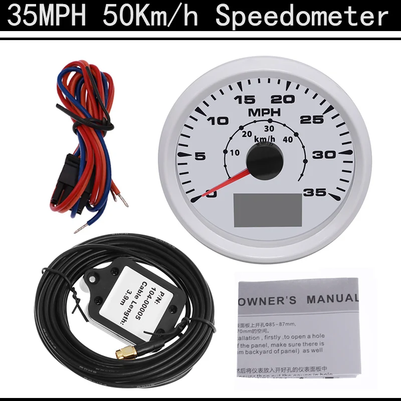 IP67 Waterproof GPS Car Speedometer 35MPH 50Km/h Motorcyle Boat Digital Trip Hour Meter GPS Speed Gauge With 8 Colors Backlight
IP67 Waterproof GPS Car Speedometer 35MPH 50Km/h Motorcyle Boat Digital Trip Hour Meter GPS Speed Gauge With 8 Colors Backlight