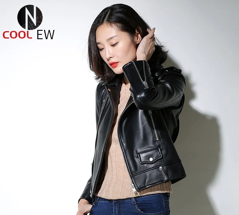 Free shipping,sales.woman slim Genuine leather jacket.fashion motor biker sheepskin coat.soft plus size leather clothing
Free shipping,sales.woman slim Genuine leather jacket.fashion motor biker sheepskin coat.soft plus size leather clothing