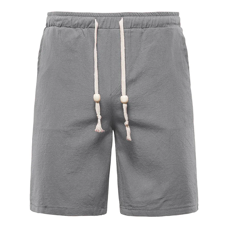 Summer Men's Casual Five-point Lace Shorts Linen Lace-up Solid Color Sports Shorts Cotton and Linen Five-point Casual Shorts
Summer Men's Casual Five-point Lace Shorts Linen Lace-up Solid Color Sports Shorts Cotton and Linen Five-point Casual Shorts