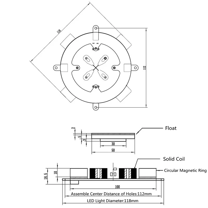 Load 500G netic Levitation Module netic Levitation Platform + Power Supply US Plug
Load 500G netic Levitation Module netic Levitation Platform + Power Supply US Plug