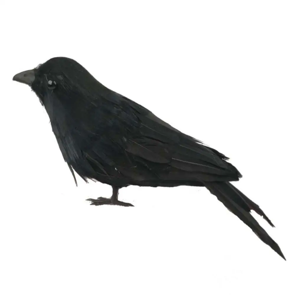 Bird Crow Props Realistic Vivid Feathered Black Halloween Lawn Tree Simulated Crow Party Decoration Anthelmintic Ornaments
Bird Crow Props Realistic Vivid Feathered Black Halloween Lawn Tree Simulated Crow Party Decoration Anthelmintic Ornaments