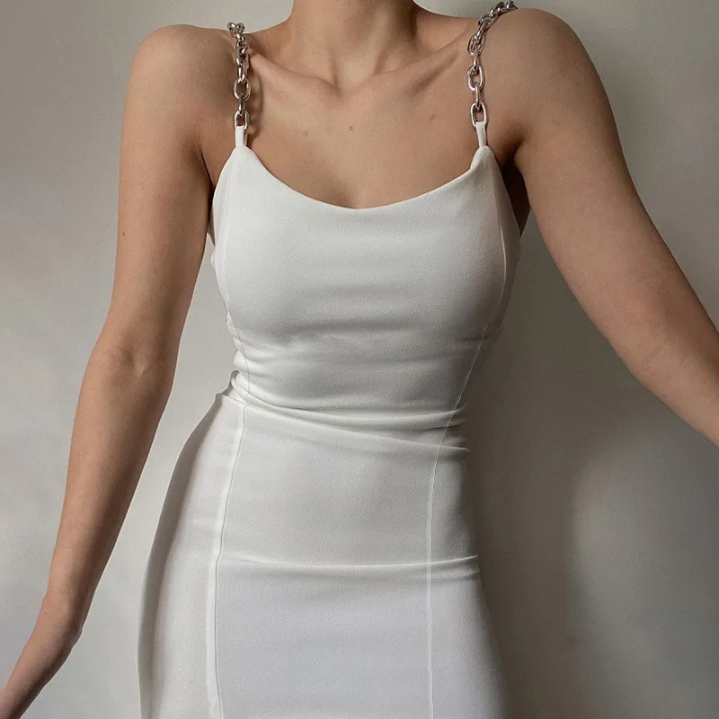 Lucyever Women Dress Fashion Metal Chain Spaghetti Strap Party Dresses Woman Sexy Off Shoulder Side Split Sundress Ladies 2021
Lucyever Women Dress Fashion Metal Chain Spaghetti Strap Party Dresses Woman Sexy Off Shoulder Side Split Sundress Ladies 2021