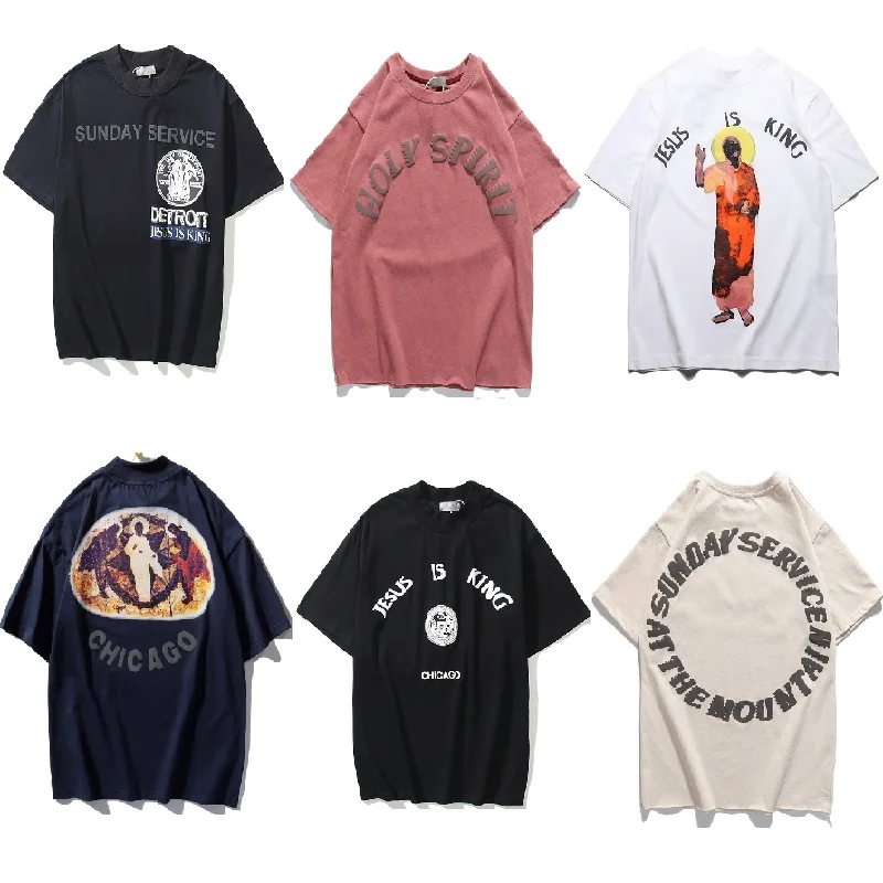 Kanye West T-shirts Trust God T Shirt Sunday Service Men Women Lucky My I See Ghost Top Tees HipTop Tee Streetwear t-shirts
Kanye West T-shirts Trust God T Shirt Sunday Service Men Women Lucky My I See Ghost Top Tees HipTop Tee Streetwear t-shirts