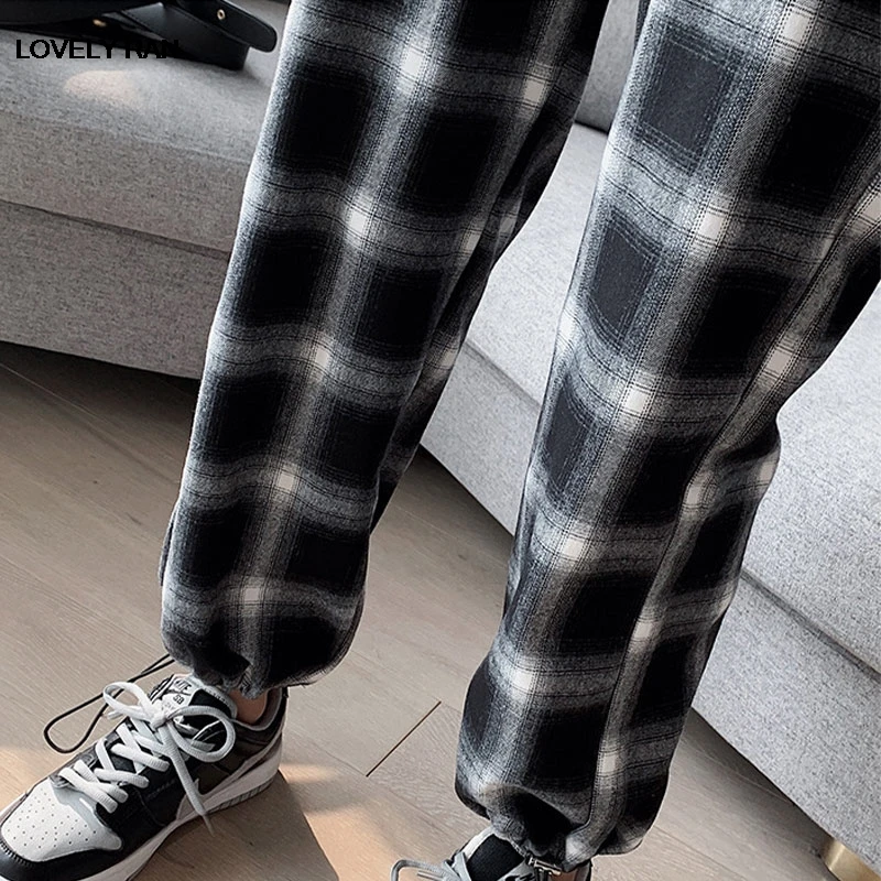 Plaid Striped Harem Pants Women Harajuku High Waist Drawstring Joggers Pant Female 2021 Summer Autumn Girls Causal Trousers 
Plaid Striped Harem Pants Women Harajuku High Waist Drawstring Joggers Pant Female 2021 Summer Autumn Girls Causal Trousers