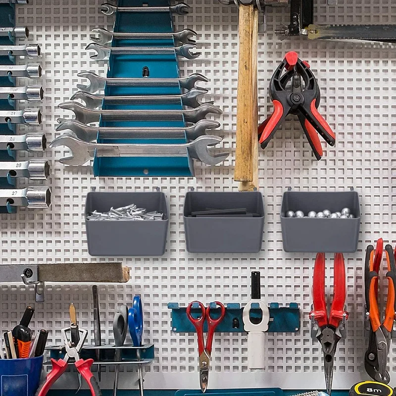 8 Pieces Pegboard Bins Kit Pegboard Parts Storage Pegboard Accessories Workbench Bins for Organizing Hardware
8 Pieces Pegboard Bins Kit Pegboard Parts Storage Pegboard Accessories Workbench Bins for Organizing Hardware