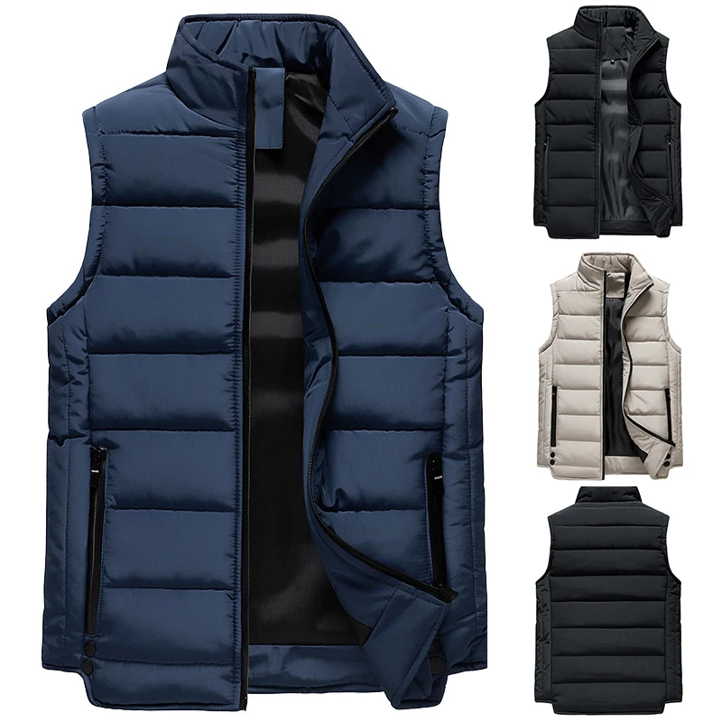 

Jacket Waistcoat Windproof Ultralight Coat Overcoat Men Lightweight Waterproof Sleeveless White Duck Down Male Slim Gilet