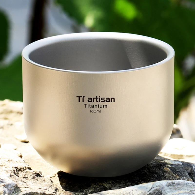 180ml Heat-resistant Double Wall Titanium Cup Beer Espresso Coffee Cup Set Handmade Beer Mug Tea Whiskey Titanium Cups Drinkware
180ml Heat-resistant Double Wall Titanium Cup Beer Espresso Coffee Cup Set Handmade Beer Mug Tea Whiskey Titanium Cups Drinkware
