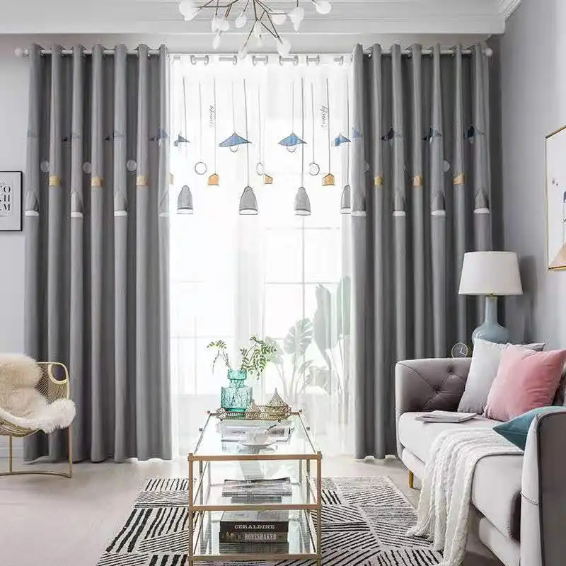 Modern Curtain for Living Dining Room Bedroom Simple Embroidery Curtains Morden Tulle Plain Weave Finished Product Customization
Modern Curtain for Living Dining Room Bedroom Simple Embroidery Curtains Morden Tulle Plain Weave Finished Product Customization