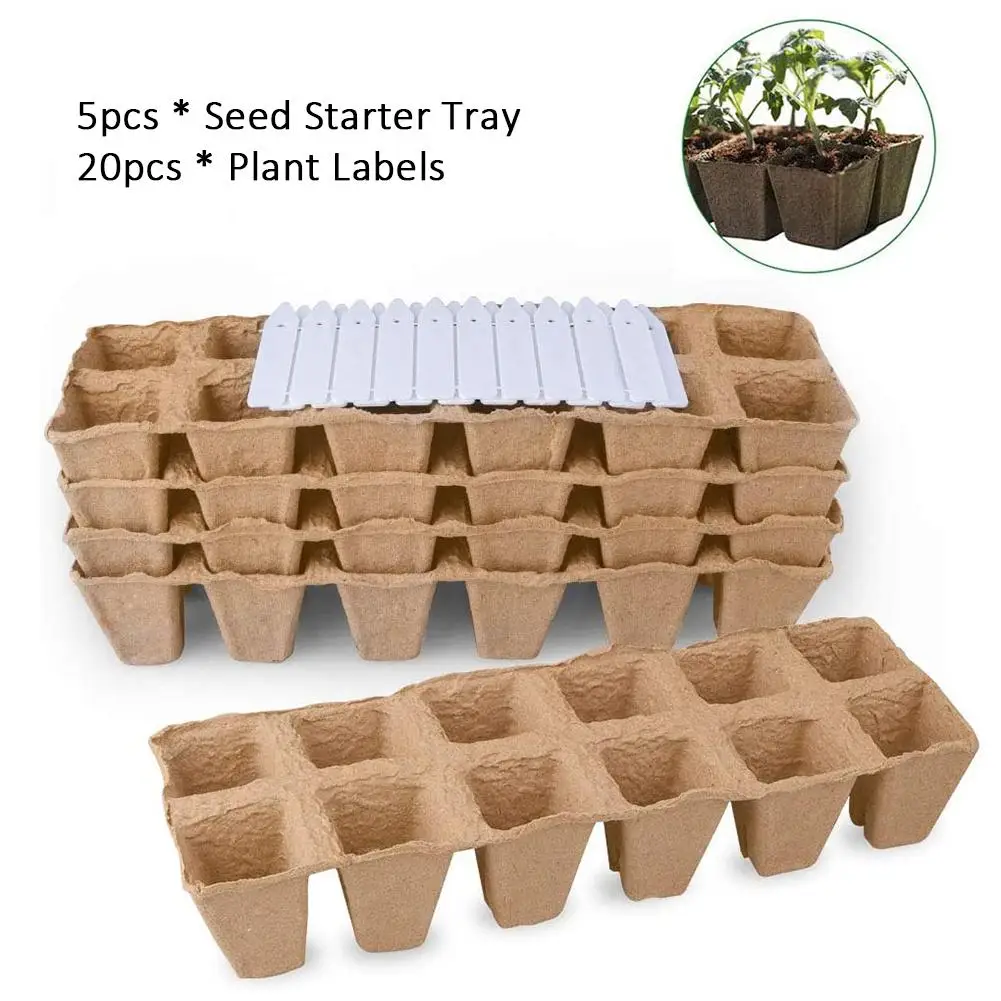 5Pcs And 20 label Garden Paper Plant Grow Pot Nursery Cup Biodegradable Seedling Trays Home Garden Flower Pots Herb Vegs Kit #W0
5Pcs And 20 label Garden Paper Plant Grow Pot Nursery Cup Biodegradable Seedling Trays Home Garden Flower Pots Herb Vegs Kit #W0
