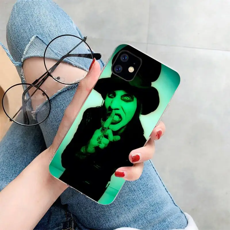 Marilyn Manson Phone Case For iphone 5s 6 7 8 11 12 XSMAX XR pro plus mini se2020 Cover Fundas Coque
Marilyn Manson Phone Case For iphone 5s 6 7 8 11 12 XSMAX XR pro plus mini se2020 Cover Fundas Coque
