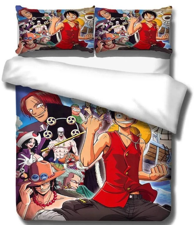 Anime One Piece Luffy 3D Print Comforter Kids Bedding Set Duvet Cover Sets Kids Pillowcase Queen King Double Size Home Colorful
Anime One Piece Luffy 3D Print Comforter Kids Bedding Set Duvet Cover Sets Kids Pillowcase Queen King Double Size Home Colorful
