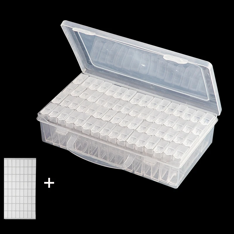 64pcs Diamond Painting Tools Accessories Beads Container Rhinestone Diamond Embroidery Stone Storage Convenience Box
64pcs Diamond Painting Tools Accessories Beads Container Rhinestone Diamond Embroidery Stone Storage Convenience Box