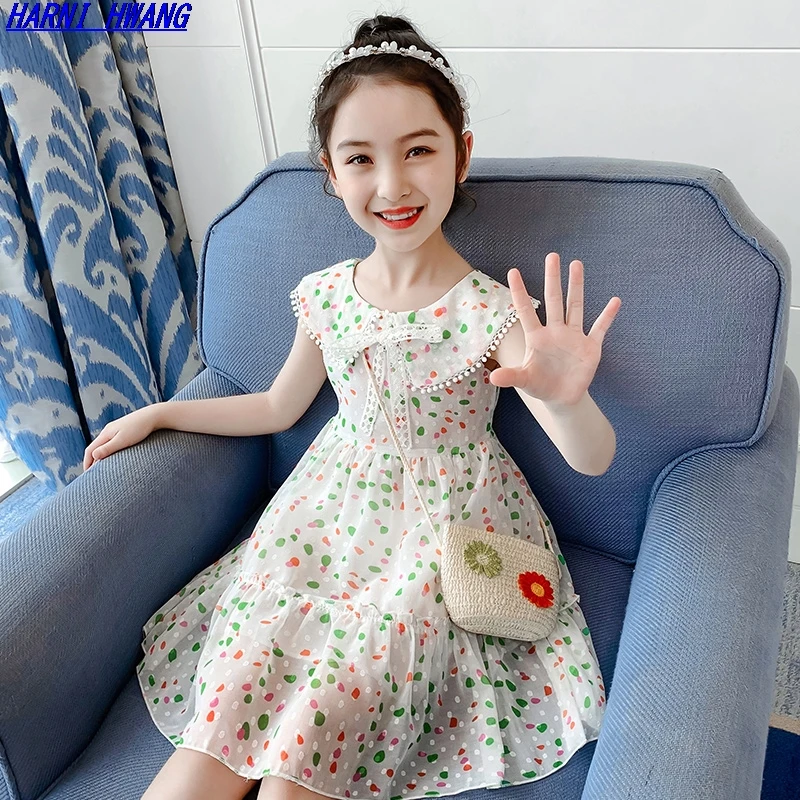 Summer Dress Navy Round Neck Small Floral Casual Dress Kids Clothes Girls Flower Girl Dress Back To School Clothes For Girls
Summer Dress Navy Round Neck Small Floral Casual Dress Kids Clothes Girls Flower Girl Dress Back To School Clothes For Girls