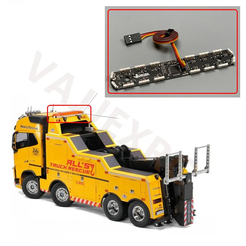 LED Warning Light for TAMIYA 1/14 Remote Control Volvo Breakdown Tractor VOLVO FH16 56362
LED Warning Light for TAMIYA 1/14 Remote Control Volvo Breakdown Tractor VOLVO FH16 56362