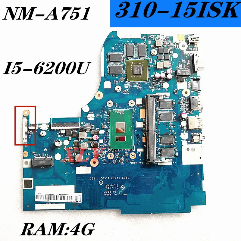 Для Lenovo Ideapad 310-15ISK материнская плата для ноутбука NM-A751 SR2EY I5-6200U GT920M 2G фреза 5B20L35873 DDR4L 100% тест
Для Lenovo Ideapad 310-15ISK материнская плата для ноутбука NM-A751 SR2EY I5-6200U GT920M 2G фреза 5B20L35873 DDR4L 100% тест
