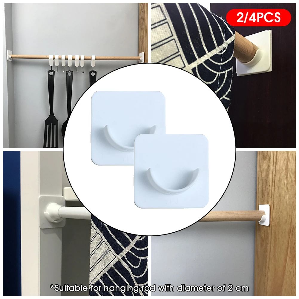 2/4pcs Home Curtain Rod Holder Easy Install Stick On Home Bathroom Plastic No Drilling Diy Shower Rod Wall Mount Holder Supplies
2/4pcs Home Curtain Rod Holder Easy Install Stick On Home Bathroom Plastic No Drilling Diy Shower Rod Wall Mount Holder Supplies