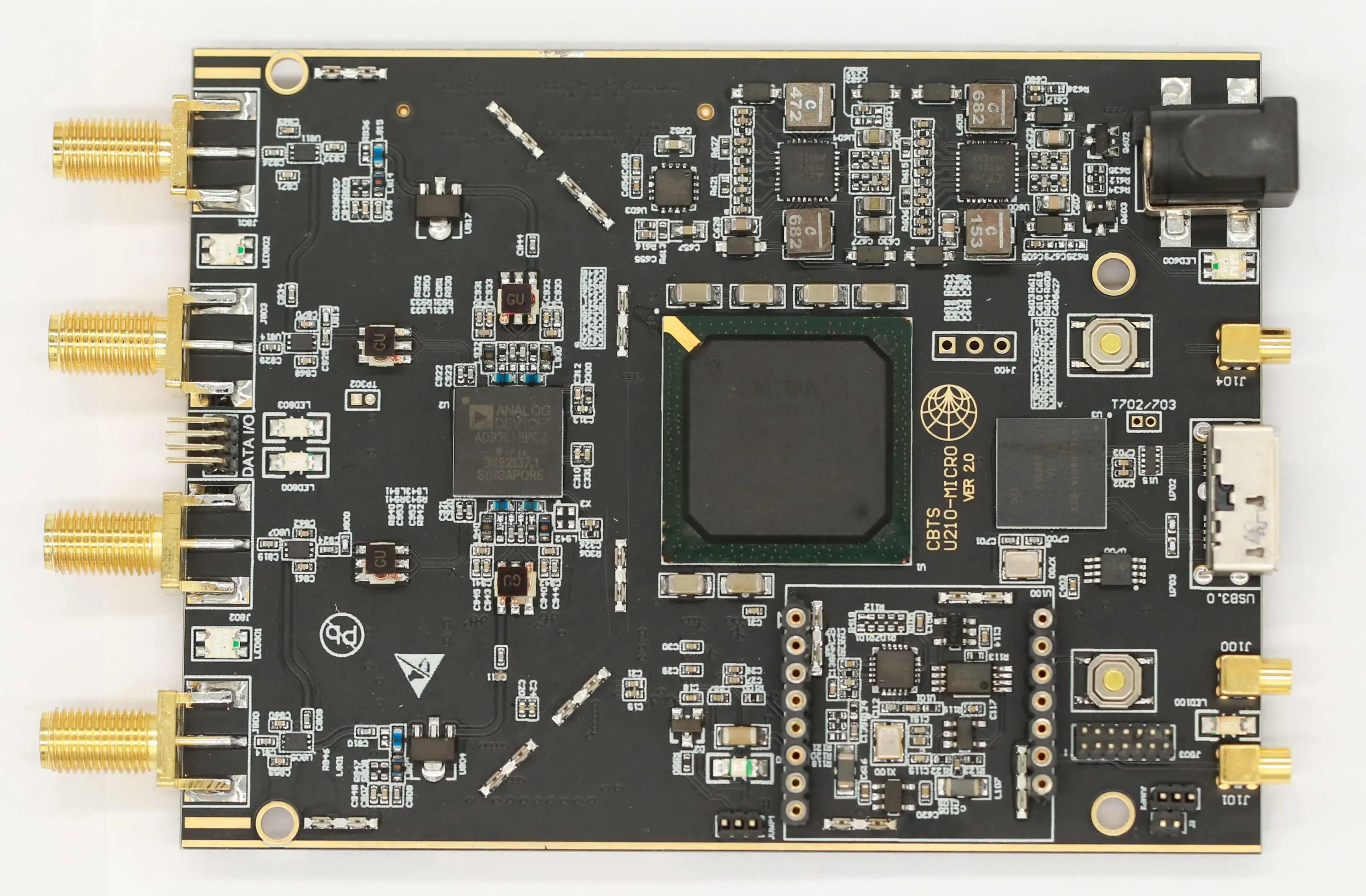 Бесплатная доставка 70 МГц-6 ГГц SDR RF макетная плата USB 3 0 совместима с USRP-B210 MICRO +