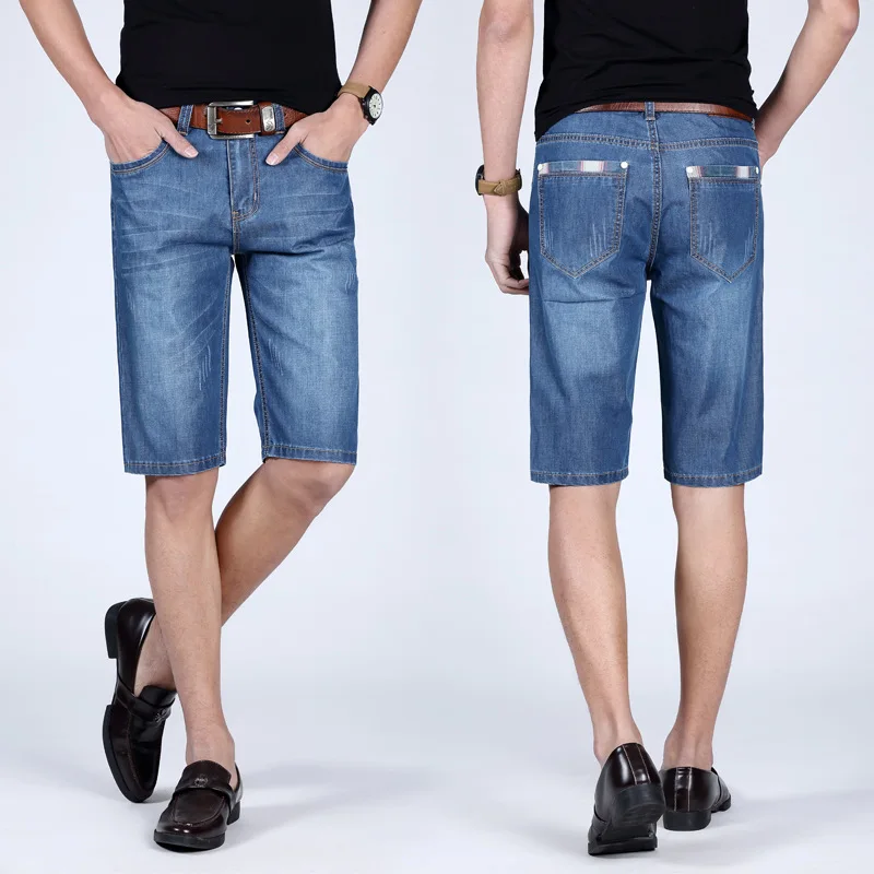 2019 CHOLYL Men's Denim Shorts Good Quality Short Jeans Men Cotton Solid Straight Short Jeans Male Blue Casual Short Jeans 28-38 
2019 CHOLYL Men's Denim Shorts Good Quality Short Jeans Men Cotton Solid Straight Short Jeans Male Blue Casual Short Jeans 28-38
